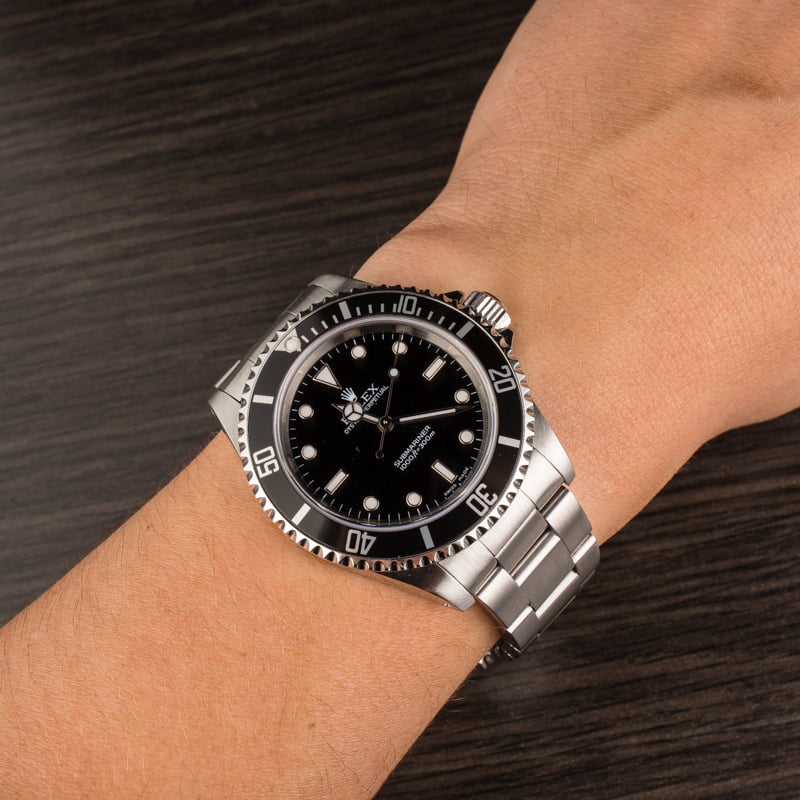 Used Rolex Submariner 14060 Luminous Black Dial