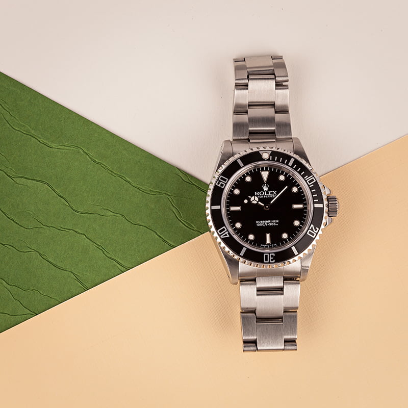 Used Rolex Submariner 14060 Black Dial Model T