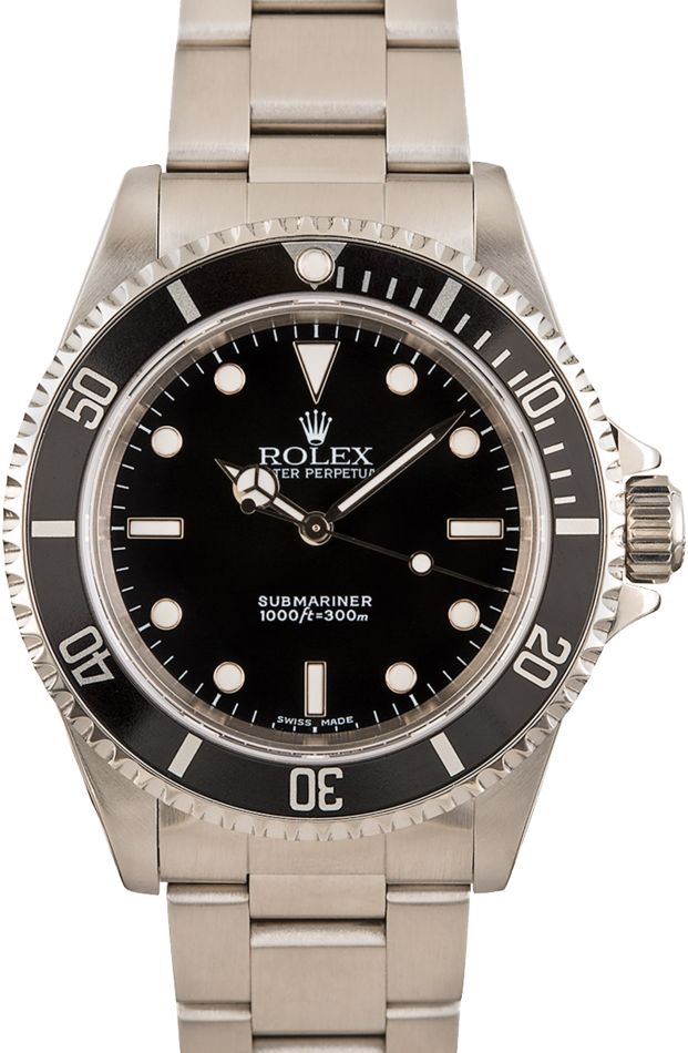 Pre-Owned Rolex Submariner 14060 Black Dial