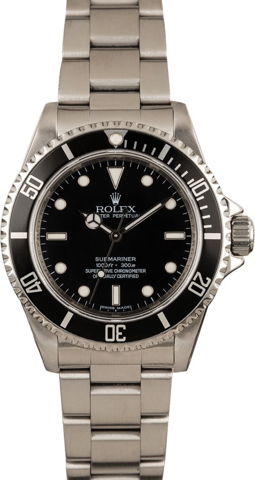 Used Rolex Submariner 14060M Serial Engraved