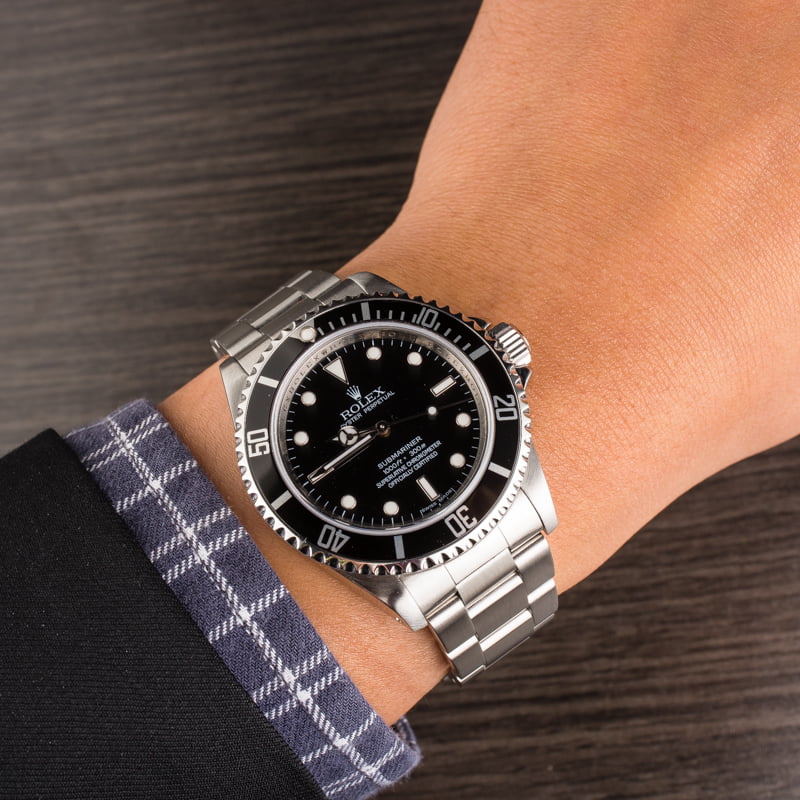 Used Rolex Submariner 14060M Serial Engraved