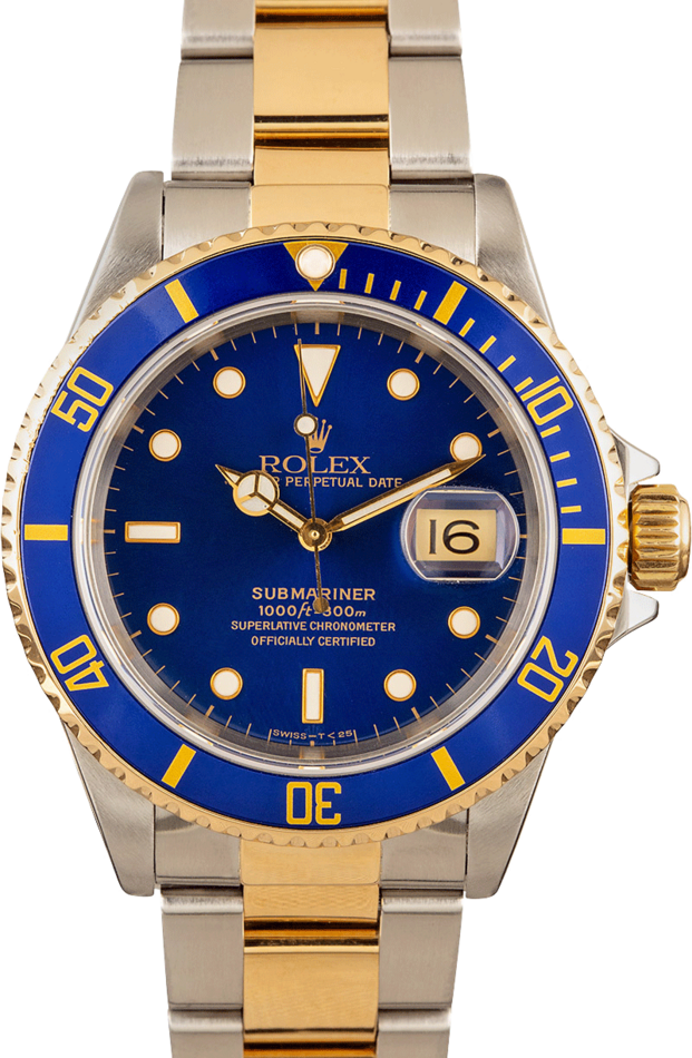 Rolex Submariner 16613 Blue Dial