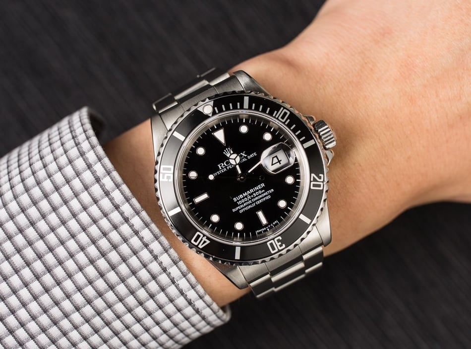Men's Rolex Submariner 16610 Steel Oyster Band