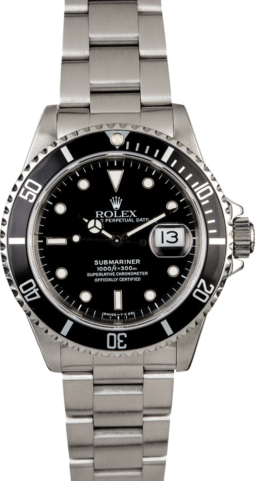 Rolex Submariner 16610 Stainless Steel Watch