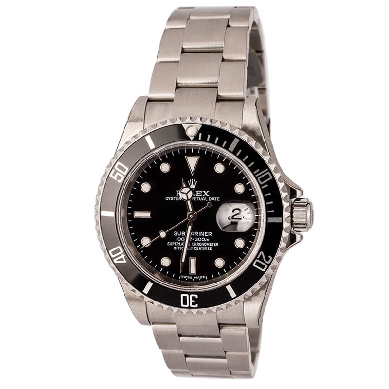 Unworn Rolex Submariner 16610 No Holes