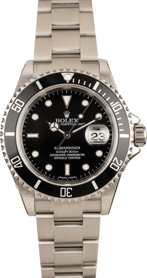 Unworn Rolex Submariner 16610 No Holes
