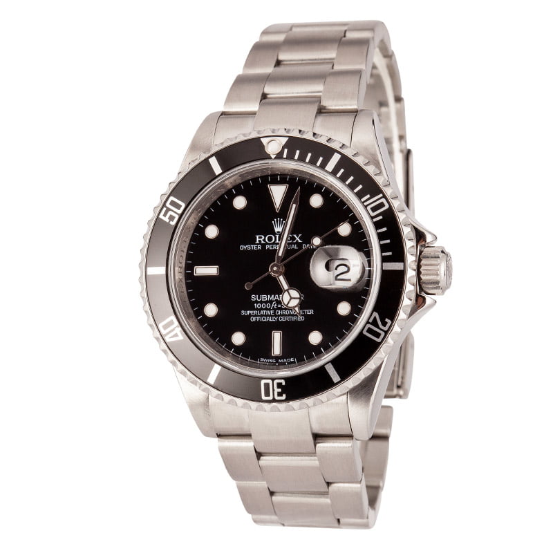 Used Rolex Steel Submariner 16610