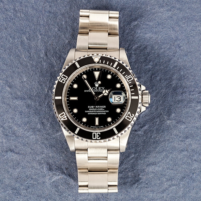 Rolex Submariner Watch 16610BKSO