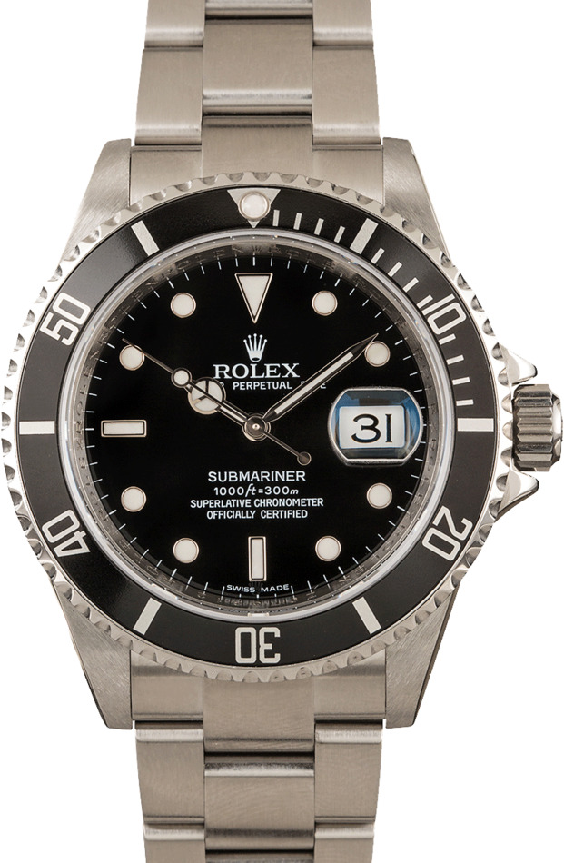 Men's Rolex Submariner 16610 Steel Bracelet