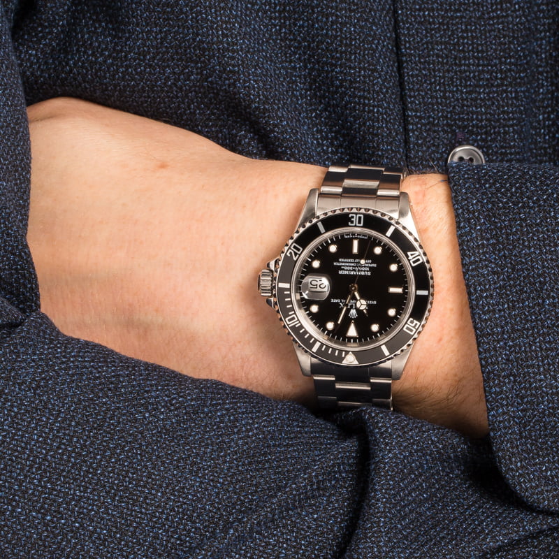 Authentic Black Rolex Submariner 16610