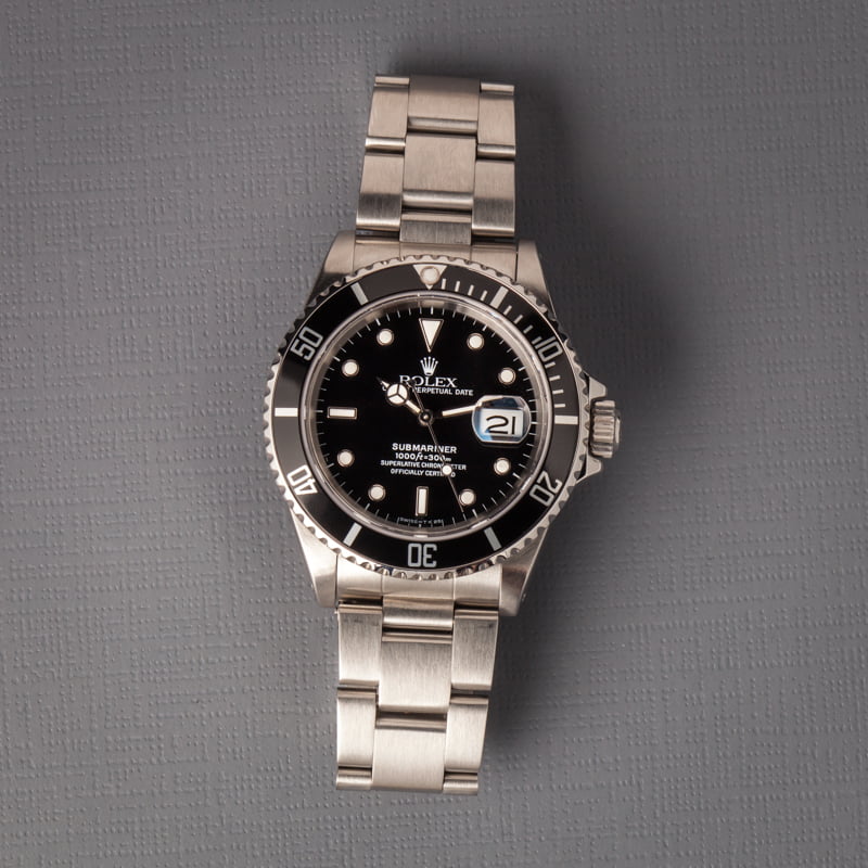 Rolex Submariner 16610 Black Dial