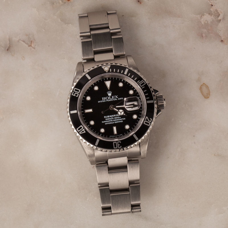 Used Rolex Submariner 16610 Stainless Steel