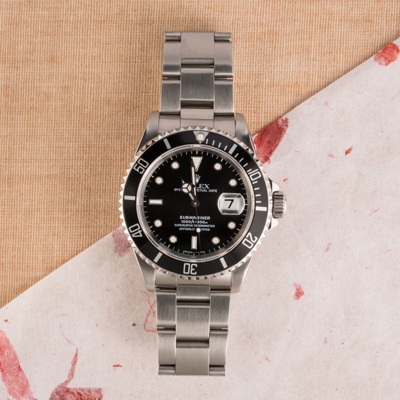 Used Rolex Submariner 16610 Stainless Steel