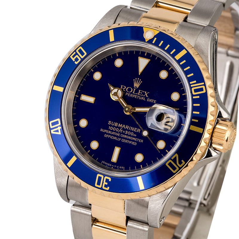 PreOwned Men's Rolex Submariner 16613