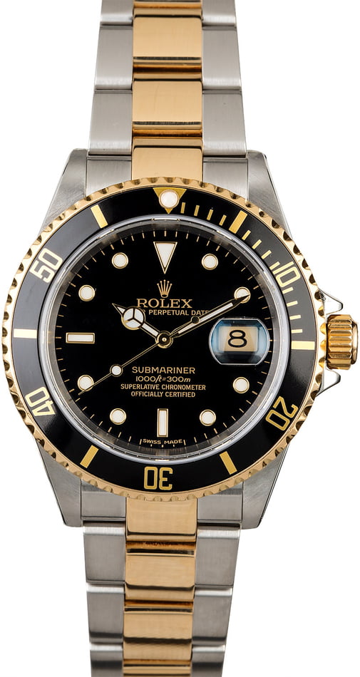 Rolex Submariner 16613 Black Dial with 