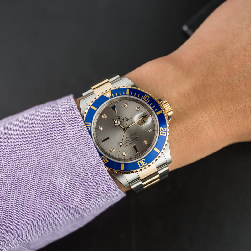 Rolex Submariner 16613 Serial Engraved Rehaut