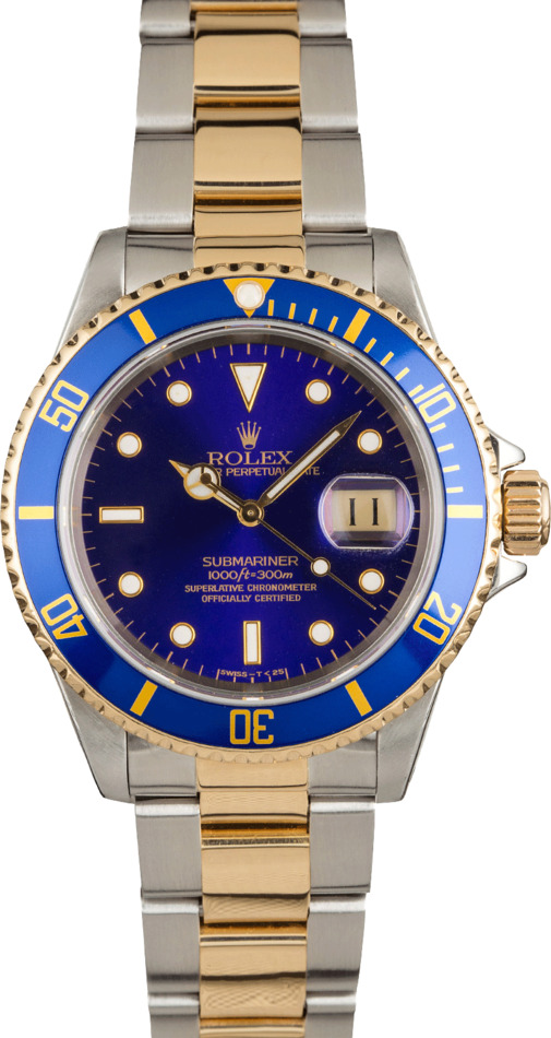 Rolex Submariner 16613 Faded Blue Dial