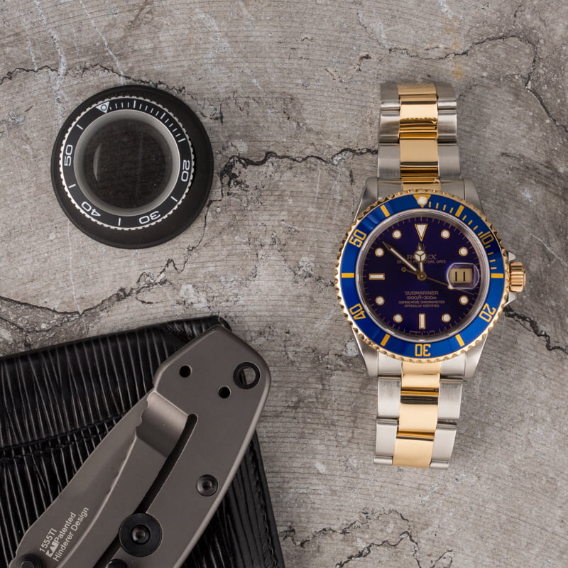 Rolex Submariner 16613 Faded Blue Dial