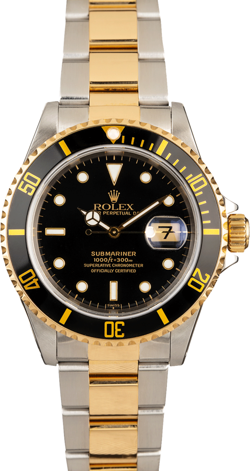 Rolex Submariner 16613 Black Dial Two-Tone