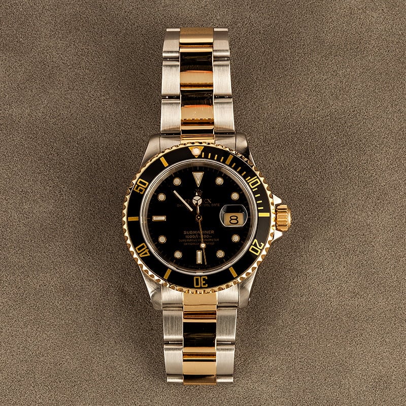 Rolex Submariner 16613 Two Tone with Black Dial