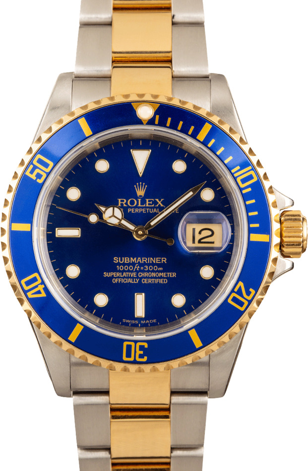 Rolex Submariner 16613 Blue Luminescent Dial