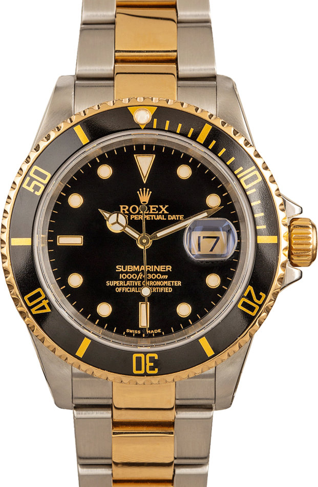 rolex gold black