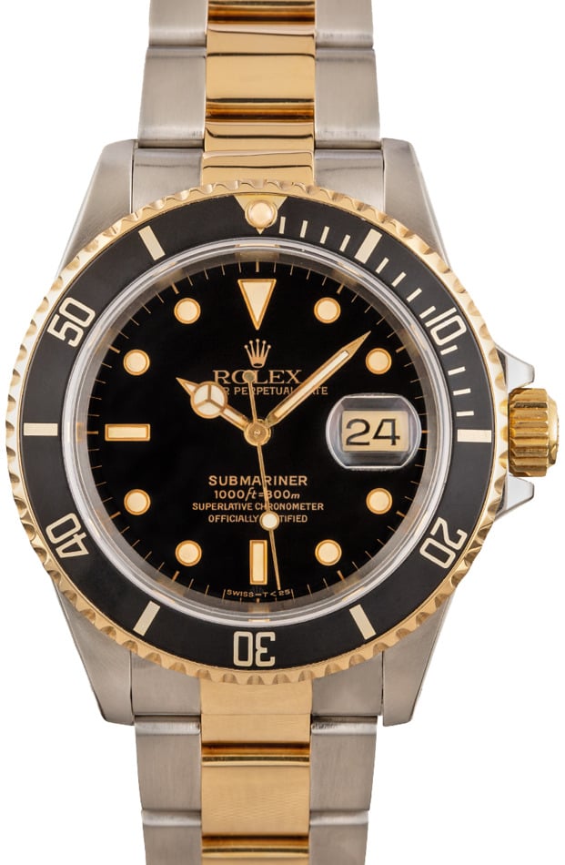 Rolex Submariner Two-Tone 16613 Black Watch