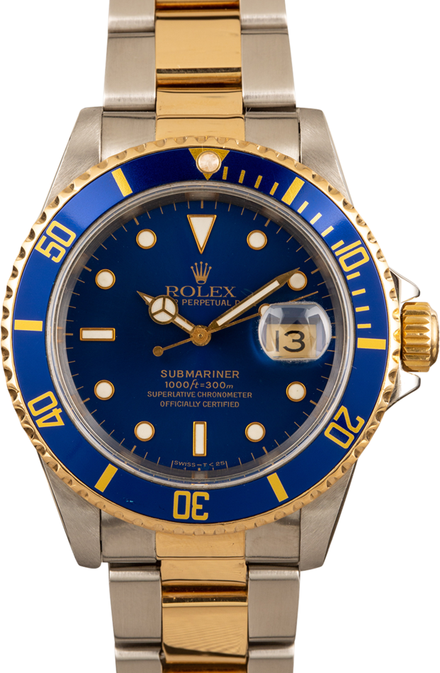 blue rolex submariner