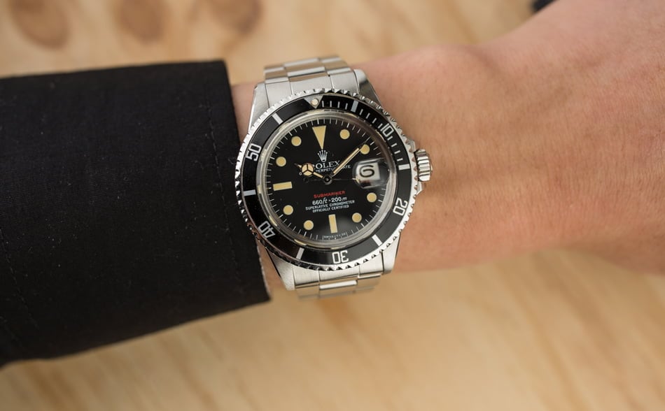 Vintage 1973 Rolex Red Submariner 1680