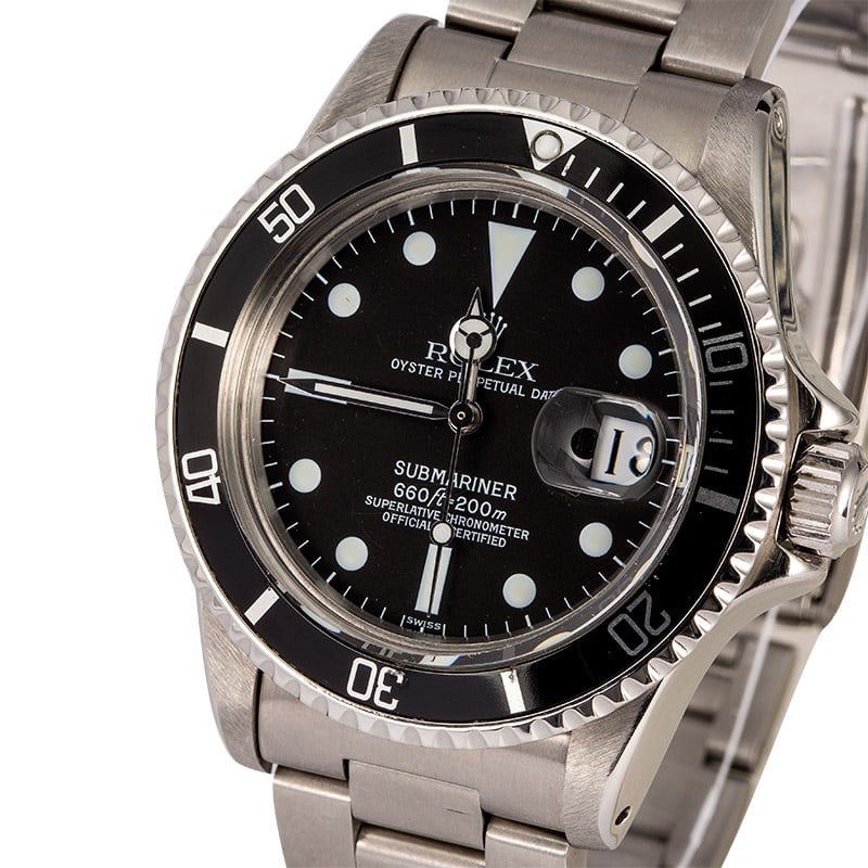 Vintage Rolex Submariner 1680 Black Dial