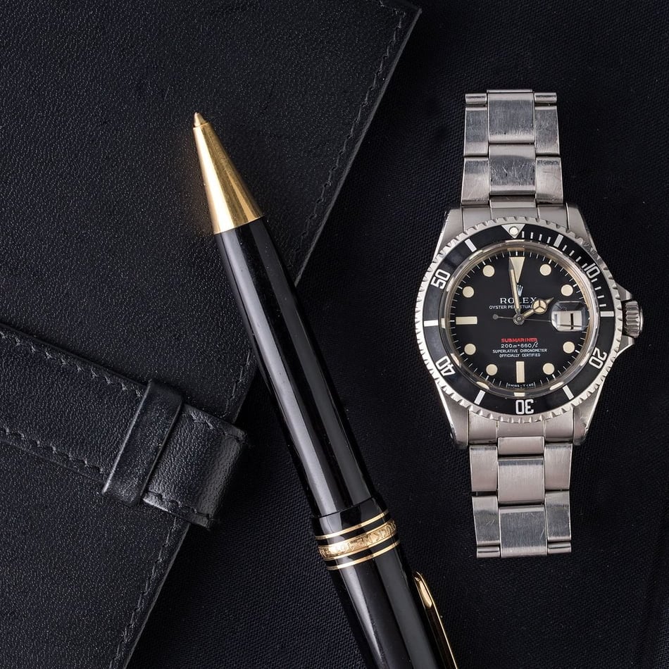 Vintage 1969 Rolex Red Submariner 1680