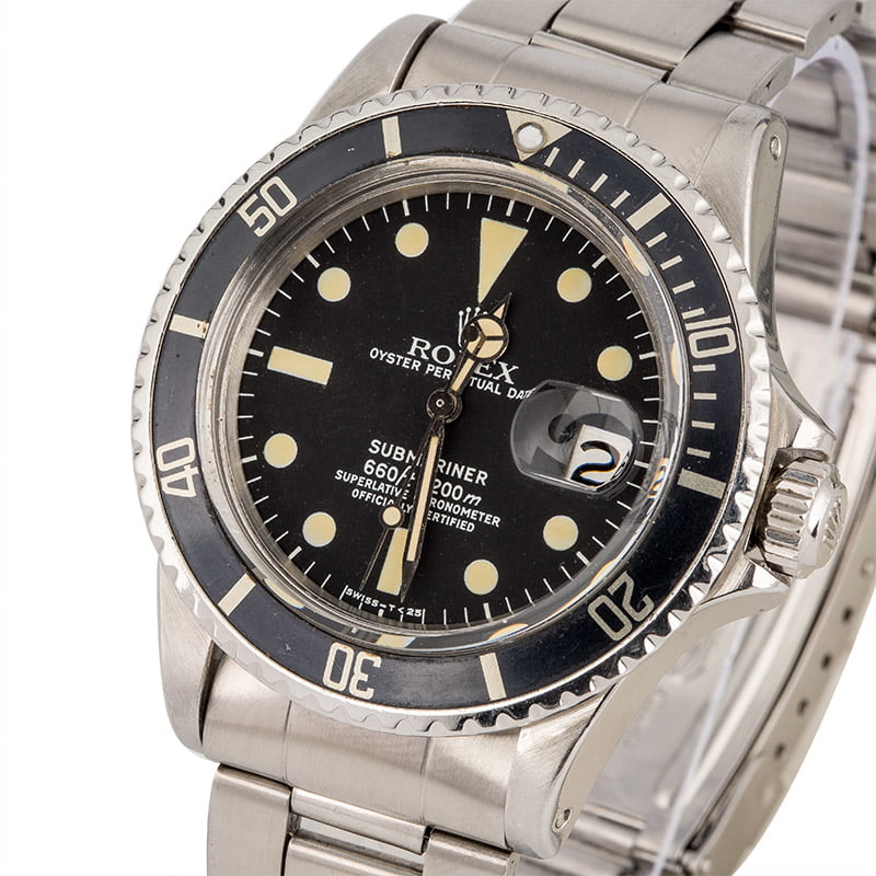 Vintage 1975 Rolex Submariner 1680 Faded Bezel