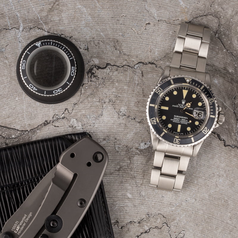 Vintage 1975 Rolex Submariner 1680 Faded Bezel