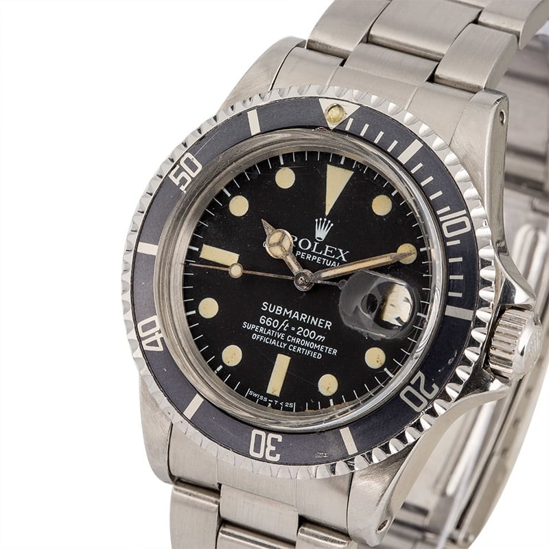 Vintage 1980 Rolex Submariner 1680 Stainless Steel