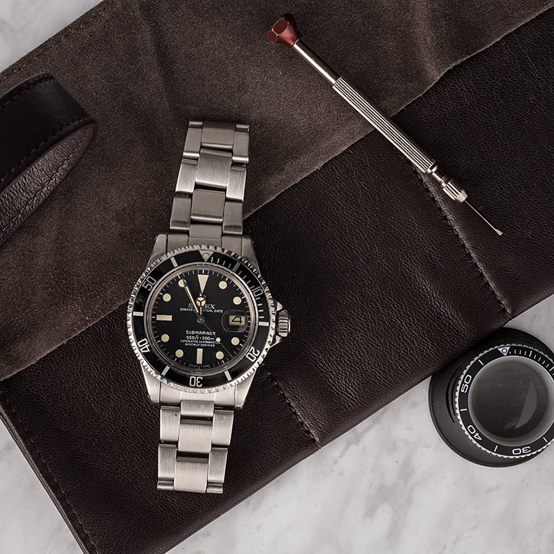 Vintage 1979 Rolex Submariner 1680 Black Matte Dial