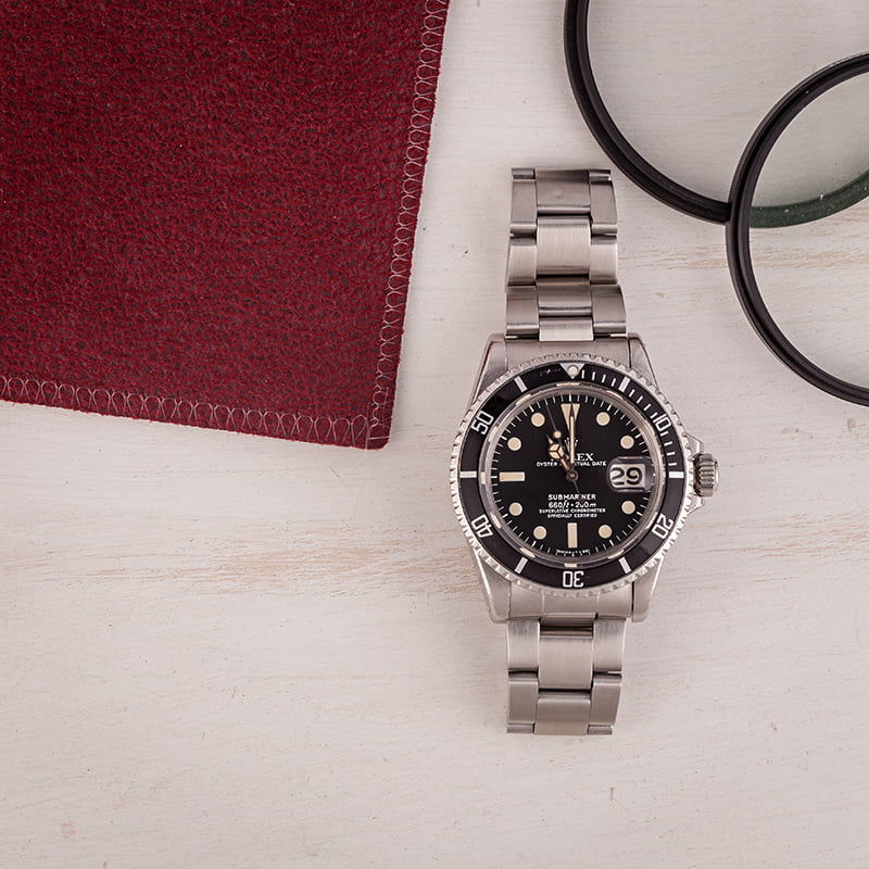 1975 Vintage Rolex Submariner 1680 Feet First Dial