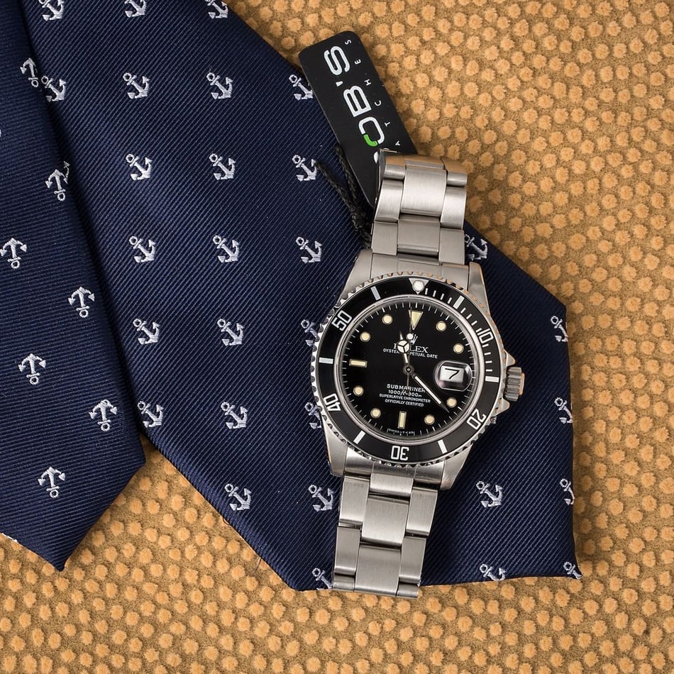 Authentic Rolex Submariner 16800 Sapphire Crystal
