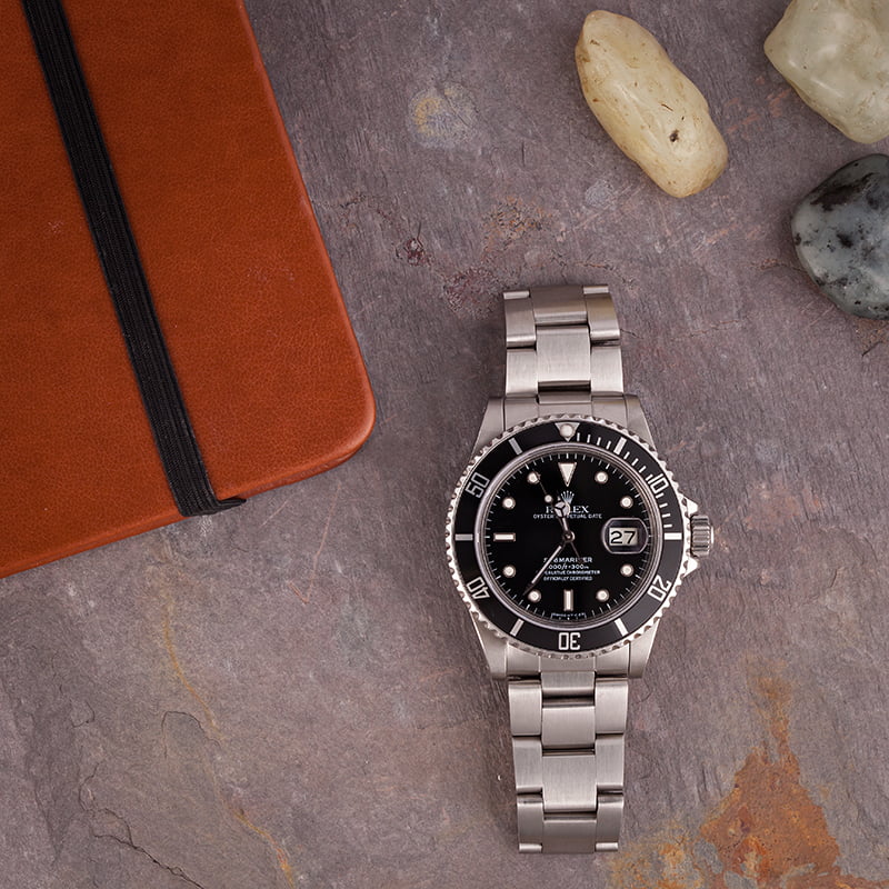 Pre-Owned Rolex Submariner 16800 Steel Oyster Bracelet