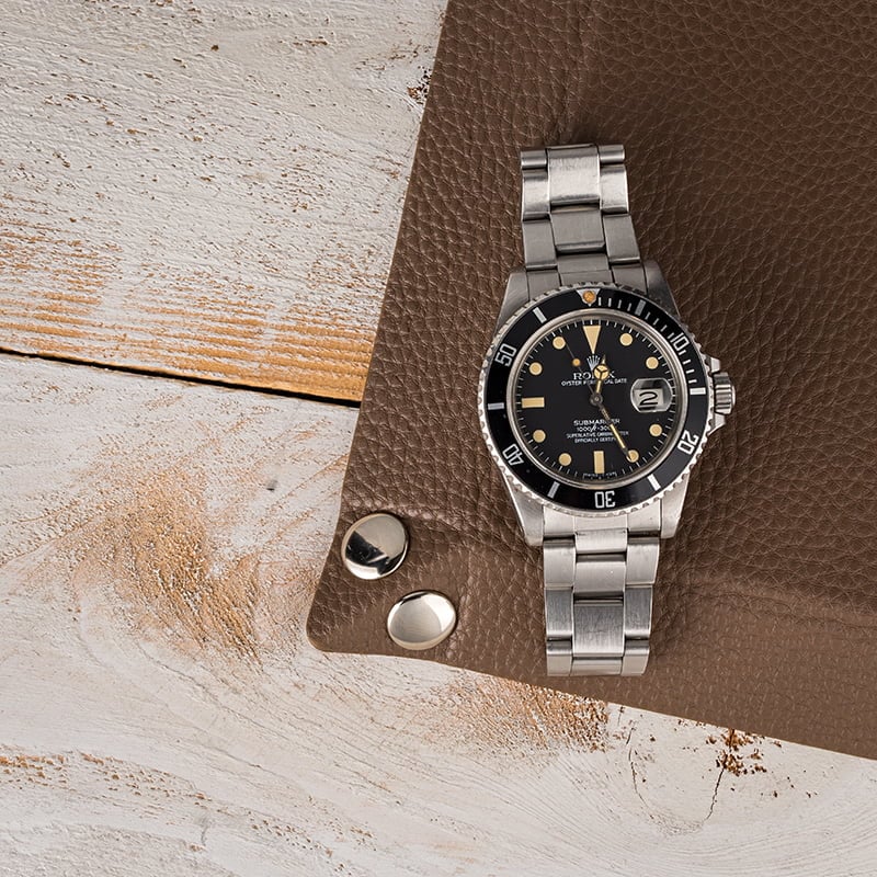 Vintage 1984 Rolex Submariner 16800 Creamy Lume