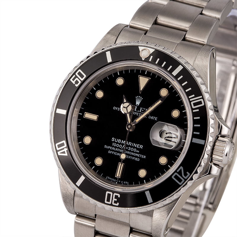 Pre-Owned Rolex Submariner 16800 Feet First Dial T