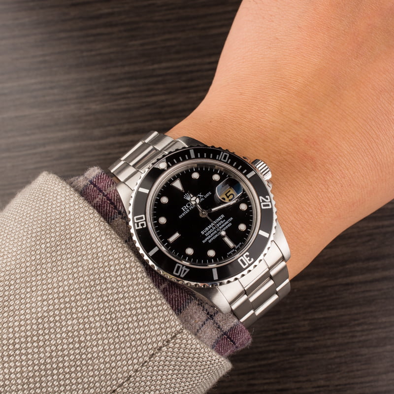 Used 40MM Rolex Submariner 16800 Feet First Dial