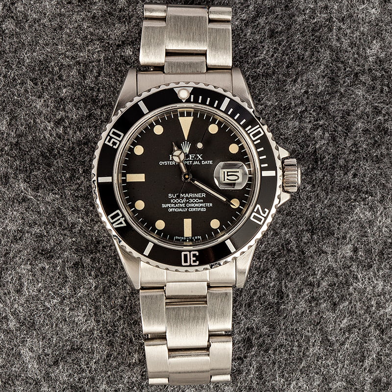 Pre-Owned Rolex Submariner 16800 Stainless Steel