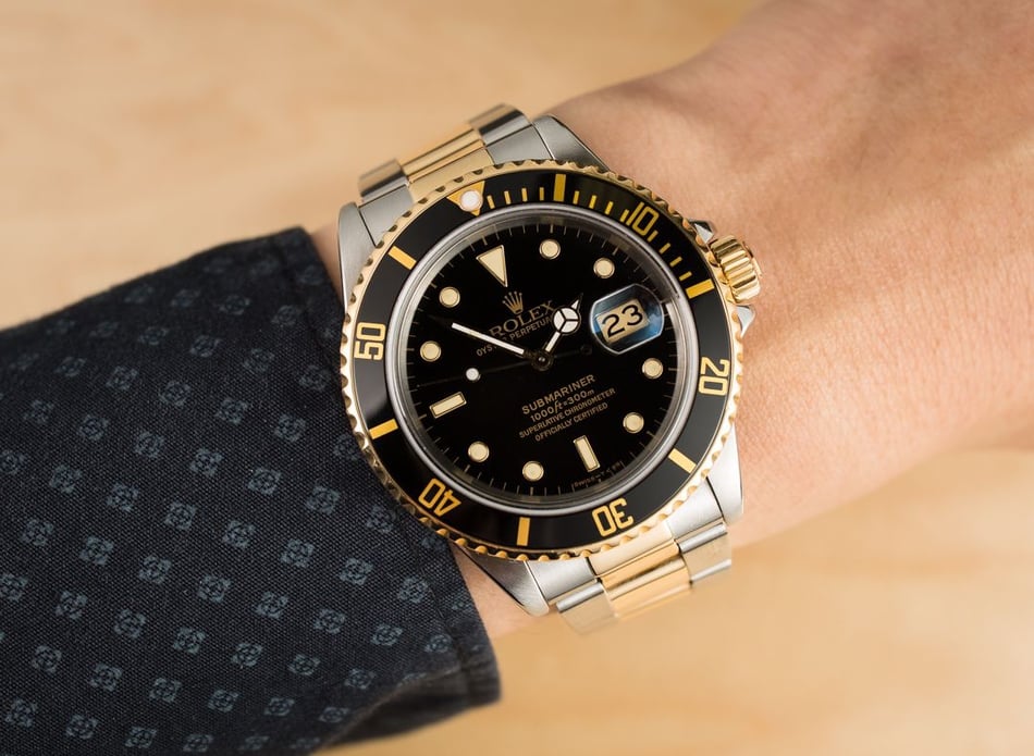 Men's Rolex Submariner 16803 Two-Tone Oyster