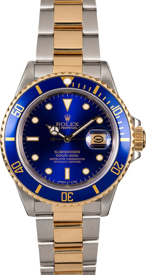 Rolex Submariner 16803 Blue Men's Watch