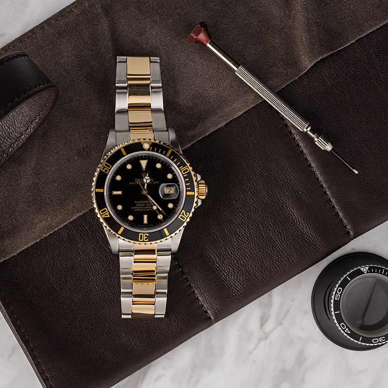 Pre Owned Rolex Submariner 16803 Two Tone