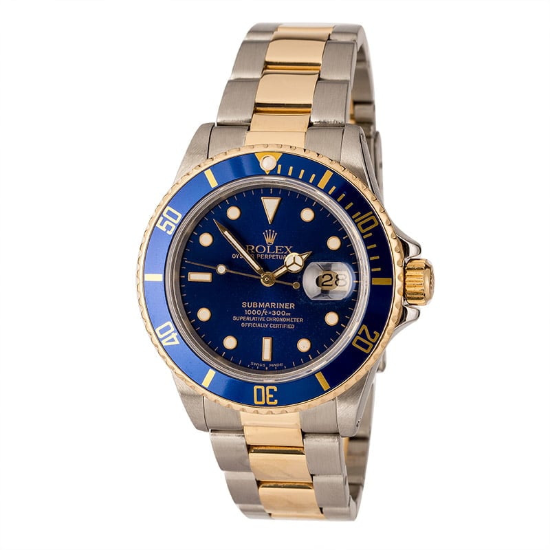 Rolex Submariner 16803 Blue Luminescent Dial