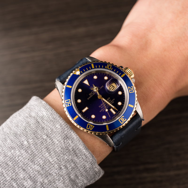 Pre Owned Rolex Submariner 16803 Leather Strap