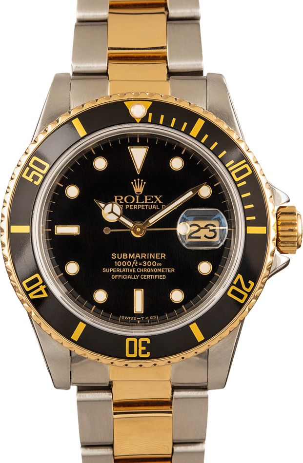 Men's Rolex Submariner 16803 Black Dial