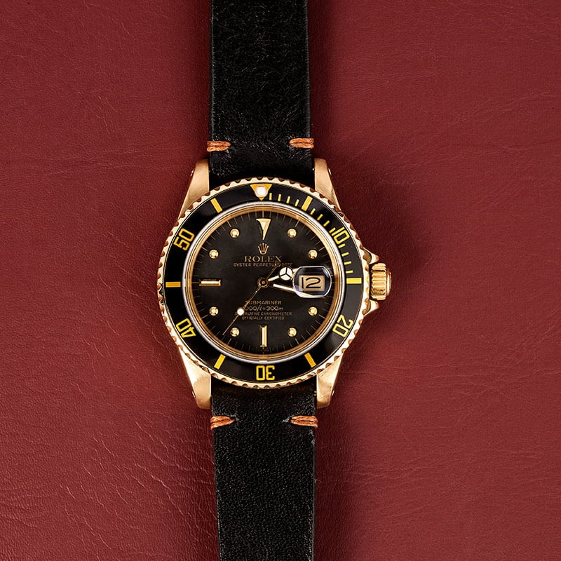 Rolex Submariner 18k Gold 16808