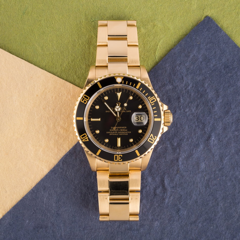 Rolex Submariner 16808 Black "Nipple" Dial